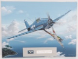 NAVAL ACE OF ACES DAVID MCCAMPBELL SIGNED PAINTING
