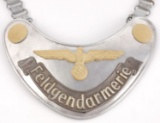 WWII GERMAN THIRD REICH FELDGENDARMERIE GORGET