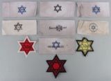 LOT 10 WWII GERMAN REICH HOLOCAUST ARMBAND & PATCH