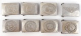 LOT OF 8 WWII GERMAN THIRD REICH BELT BUCKLES
