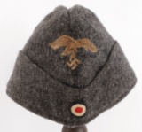 WWII GERMAN REICH LUFTWAFFE OVERSEAS CAP