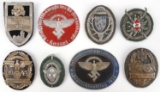 WWII GERMAN THIRD REICH SHIELDS & PLAQUES LOT OF 8