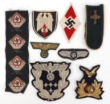 WWII GERMAN REICH BULLION EMBROIDERY PATCH LOT 11
