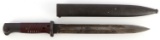 WWII GERMAN 43ASW K98 BAYONET W MATCHING SCABBARD