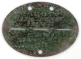 WWII GERMAN THIRD REICH DIRLEWANGER DOG TAG