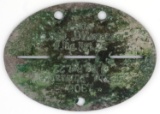 WWII GERMAN THIRD REICH DIRLEWANGER DOG TAG