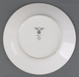 WWII GERMAN THIRD REICH PLATE WITH SWASTIKA