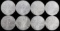 LOT 8 1 OZT OUNCE SILVER AMERICAN EAGLE BU COINS