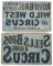 SELLS & ROSSI BROS CIRCUS & WILD WEST POSTER STAMP