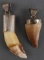 LOT 2 BEAR TOOTH & STERLING SILVER MONTED PENDANTS