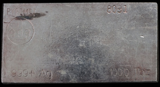100 TROY OUNCE 999 FINE SILVER BULLION BAR