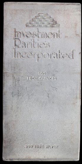 100 TROY OUNCE 999 FINE SILVER BULLION BAR