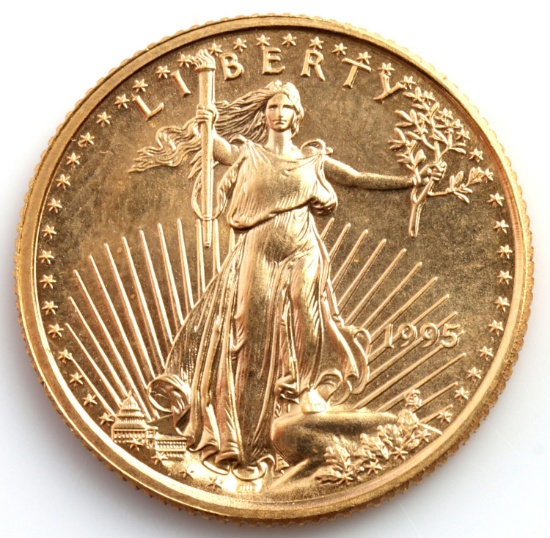 1999 GOLD 1/10 OZT OUNCE AMERICAN EAGLE BU COIN
