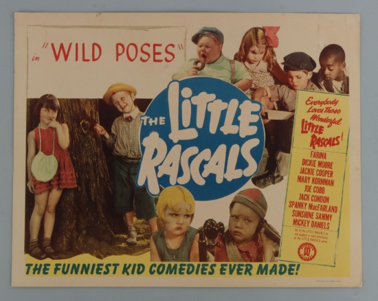 THE LITTLE RASCALS LOBBY CARD POSTER WILD POSES