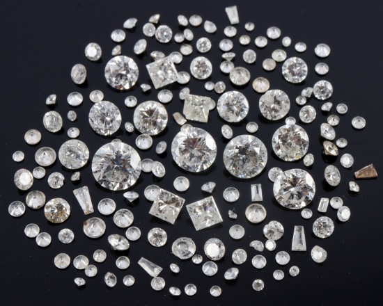 LOT OF 6.160 CTW RECLAIMED DIAMONDS MELEE