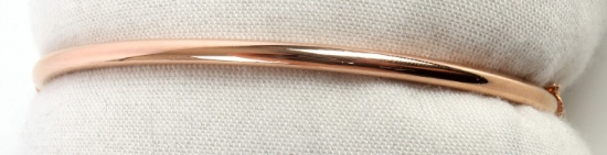 7 INCH 14K ANTIQUE GOLD BANGLE BRACELET