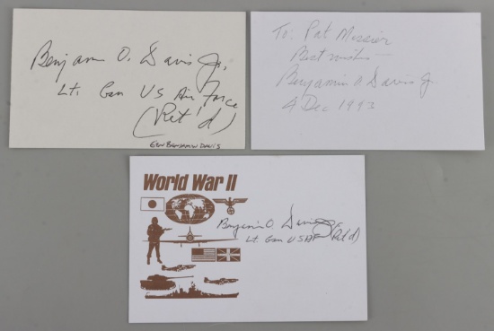 LOT 3 GENERAL BEN DAVIS TUSKEGEE AIRMAN SIGNATURE