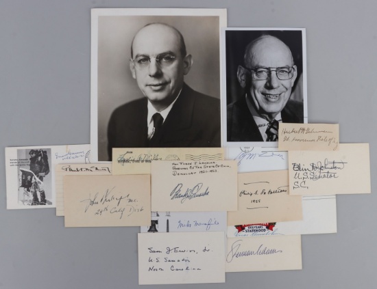 14 SIGNATURES WWI VETERANS WHO BECAME POLITICIANS