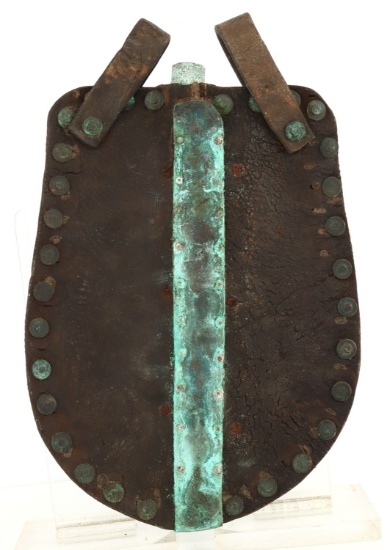 US CIVIL WAR CONFEDERATE LEATHER CANTEEN FLASK