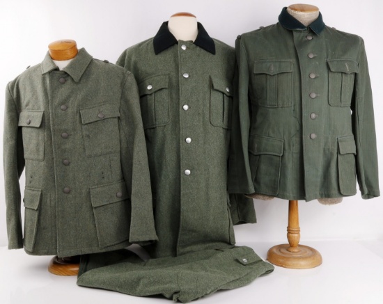 LOT OF 3 WWII GERMAN WEHRMACHT TUNICS