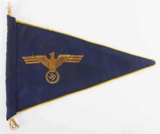 WWII GERMAN KRIEGSMARINE NAVAL PENNANT FLAG