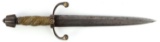 17TH CENTURY ITALIAN SCHIAVONA PARRYING DAGGER