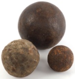 7 POUND CIVIL WAR  CANNON BALL PLUS 2 GRAPE SHOT