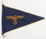 WWII GERMAN KRIEGSMARINE NAVAL PENNANT FLAG