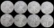 LOT 8 2011 1 OZT OUNCE SILVER AMERICAN EAGLE COINS