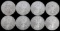 8 ONE OUNCE SILVER AMERICAN EAGLE COINS MIX DATE