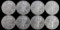 LOT 8 ONE OUNCE 2010 SILVER AMERICAN EAGLE COINS
