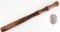 OBSOLETE DEPUTY SHERIFF BADGE & WOOD TRUNCHEON
