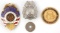 LOT OF 4 OBSOLETE BADGES CAPITOL POLICE 1989 ETC