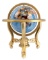 HANDMADE GEMSTONE AND RESIN DESK GLOBE