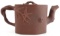 CHINESE YIXING ZISHA TREE TRUNK PURPLE CLAY TEAPOT