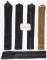 4 JAPANESE KIMONO SASH LOT BLACK MOURNING & GREEN