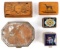 LOT OF 5 PILL BOXES 1 VOLUPTE GREYHOUND FLORAL