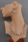 14KT YELLOW GOLD STERLING PEARL NECKLACE