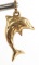 14K YELLOW GOLD DOPHIN PENDANT