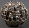 SAM PHILIPE SIGNED 925 STERLING GLOBE OF JERUSALEM
