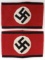 LOT OF 2 WWII GERMAN REICH ALLGEMEINE SS ARMBANDS