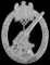 WWII GERMAN MINT UNISSUED ARMY ARTILLERY BADGE