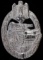WWII GERMAN PANZER ASSAULT BADGE IN SILVER