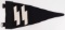 WWII GERMAN THIRD REICH SS PENNANT RZM