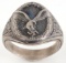 WWII GERMAN THIRD REICH LUFTWAFFE SILVER RING SZ 7