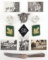 WWII GERMAN MISC LOT PHOTOS BADGE COLLAR TABS
