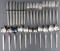 28 PC WWII GERMAN REICH WAFFEN-SS SILVERWARE LOT