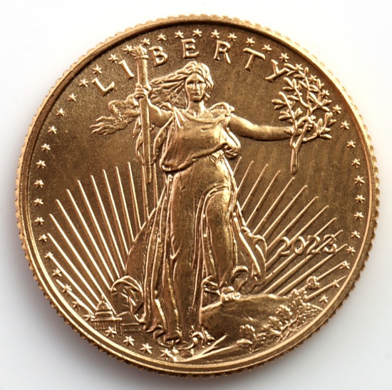 2023 GOLD 1/10 OZT OUNCE AMERICAN EAGLE BU COIN