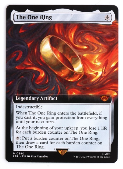 THE ONE RING MAGIC THE GATHERING LORD OF THE RINGS