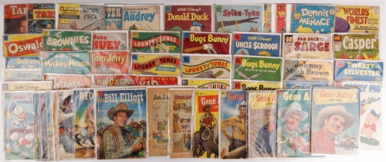 LOT OF 50 DELL 10 CENT COMIC BOOKS BIG VARIETY